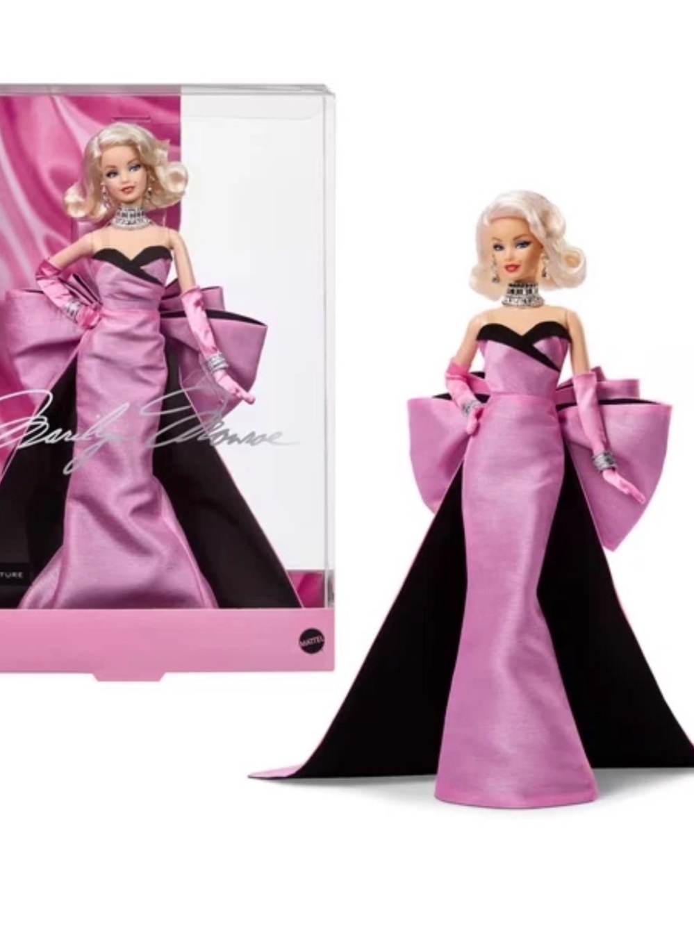 Marilyn Monroe Barbie Signature Collectible Doll. New